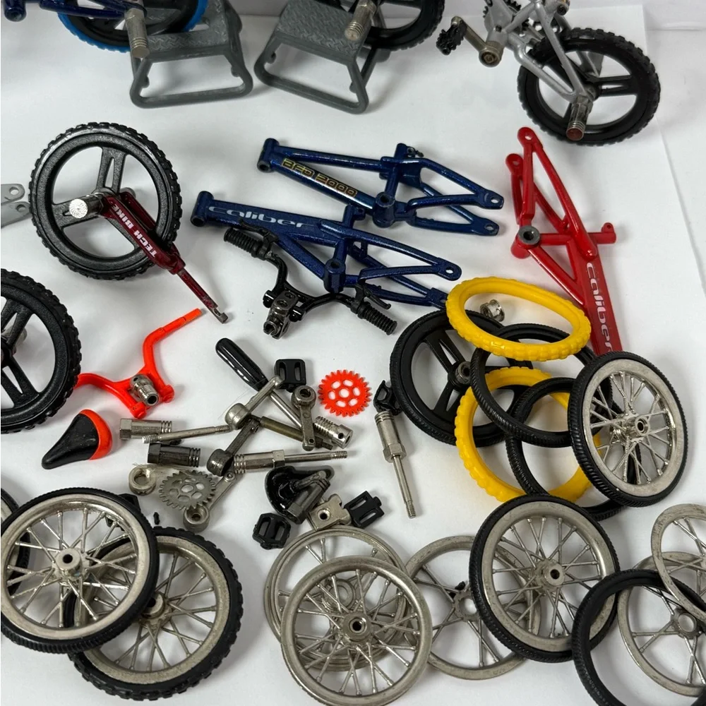 Vintage Lot Tech Deck BMX Hippo Caliber Finger Bike Spare Parts Tires Peddle